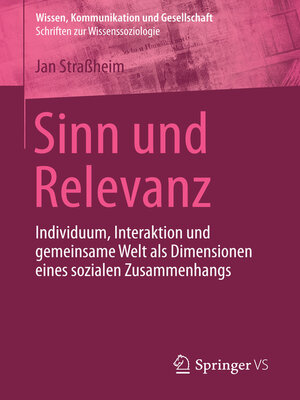 cover image of Sinn und Relevanz